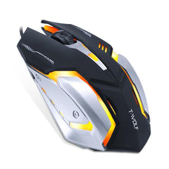 Pro Gamer Gaming Mouse 8D 3200 PPP ajustable Cable óptico LED ordenador ratones Cable USB ratón silencioso para ordenador portátil PC