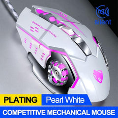 Pro Gamer Gaming Mouse 8D 3200 PPP ajustable Cable óptico LED ordenador ratones Cable USB ratón silencioso para ordenador portátil PC