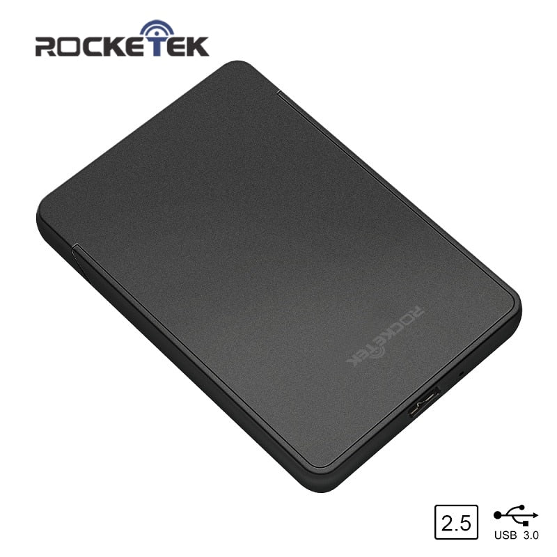 Rocketek HDD Case 2.5 inch SATA to USB 3.0 SSD Adapter Hard Disk Drive Box External HDD Enclosure for Notebook Desktop PC - emixco