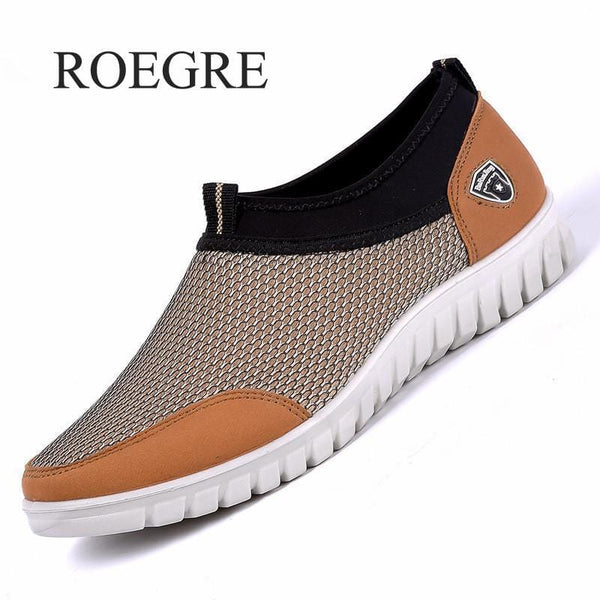 2019 New Men Casual Shoes Sneakers Summer Mesh Breathable Comfortable Men Shoes Loafers Footwears Slipon Walking Big Size 38-48 - emixco