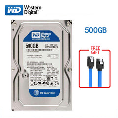 WD 500GB desktop computer 3.5" internal mechanical hard drive SATA 250/320/500GB 1/2/3/ 4TB 6Gb/s hard drive for Desktop - emixco