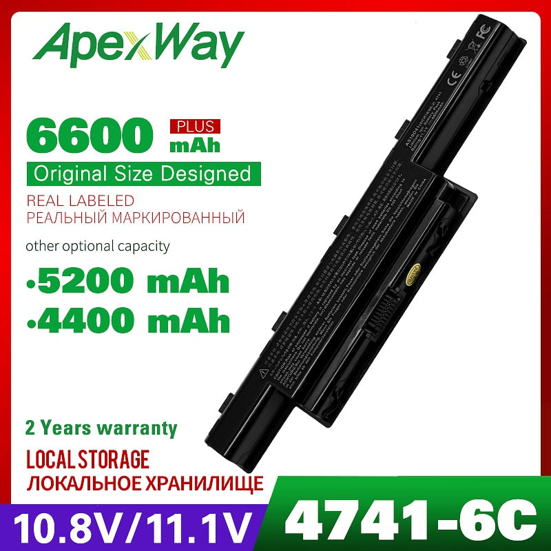 Battery For Acer Aspire AS10D31 AS10D81 V3-571G v3-771g AS10D51  AS10D61 AS10D71 AS10D75 5741 5742 5750 5551G 5560G 5741G 5750G - emixco