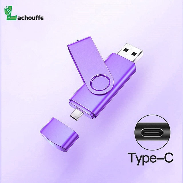 2 in 1 otg typec usb flash 4GB 16GB 32GB 64GB 128gb  Usb Flash Drive memory stick Pendrive usb flash drive micro usb - emixco
