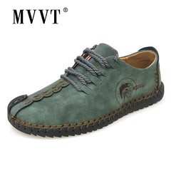 Classic Comfortable Men Casual Shoes Loafers Men Shoes Quality Split Leather Shoes Men Flats Hot Sale Moccasins Shoes Plus Size - emixco