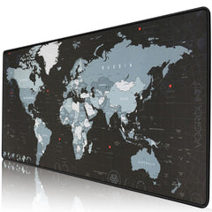 Extra Large Mouse Pad World Map Computer Gaming Mousepad Anti-slip Natural Rubber with Locking Edge Gamer Big Mouse Mat - emixco