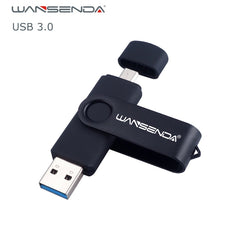 New Usb 3.0 Wansenda OTG USB flash drive for SmartPhone/Tablet/PC 8GB 16GB 32GB 64GB 128GB 256GB Pendrive High speed pen drive - emixco