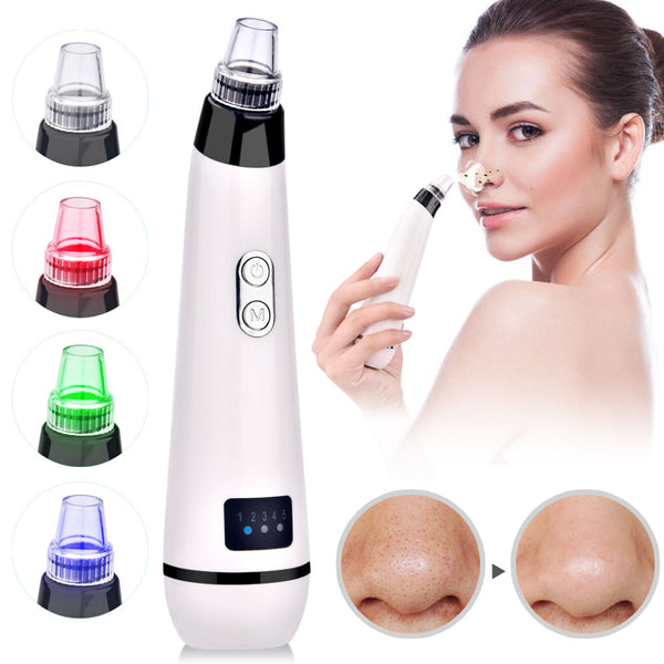 Blackhead Remover Face Deep Pore Cleaner Vacuum Suction Facial SPA Diamond Acne Pimple Removal Beauty Care Tool Skin Care - emixco