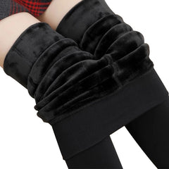 2020 New Fashion 8 Colors Winter Leggings Women's Warm Leggings High Waist Thick Velvet Legging Solid All-Match Sexy Leggings - emixco
