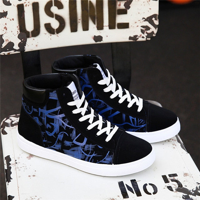 Super Hot Spring and Autumn Men Boots Comfortable Quality High Top Shoes Men New Casual Shoes Botas Breathable Masculinas - emixco