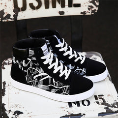 Super Hot Spring and Autumn Men Boots Comfortable Quality High Top Shoes Men New Casual Shoes Botas Breathable Masculinas - emixco
