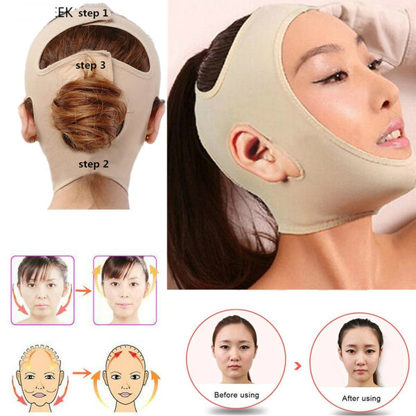 Delicate Facial Thin Face Mask Slimming Bandage Skin Care Belt Shape And Lift Reduce Double Chin Face Mask Face Thin Band 2019 - emixco