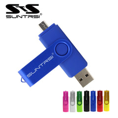 Suntrsi Smart Phone USB Flash Drive Metal Pen Drive 128gb 64gb 32gb16gb  OTG external storage micro usb memory stick Flash Drive - emixco