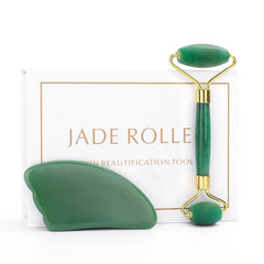 Natural Rose Jade roller Face Massage Crystal Stone Jade Massager Crystal Roller Skin Face Roller Wrinkle Removal Massage Roller - emixco