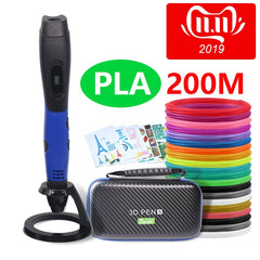 Authentic 3D pen 3d printing pen-3d 1.75mm pla filament Christmas gifts+free painting drawings+ free shipping 5 v 2A usb adapter - emixco