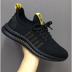 Fashion Men Sneakers Mesh Casual Shoes Lac-up Men Shoes Lightweight Vulcanize Shoes Walking Sneakers Zapatillas Hombre - emixco