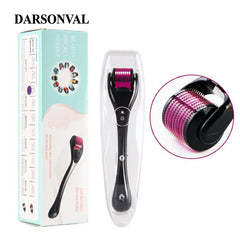 DARSONVAL 540 derma roller pure microneedling 0.2/0.25/0.3mm needles Length titanium dermoroller microniddle roller for face - emixco