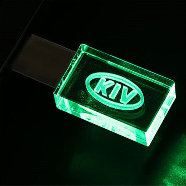 JASTER HOT Car Sign Logos crystal + metal USB flash drive pendrive 4GB 8GB 16GB 32GB 64GB 128GB External Storage memory stick - emixco