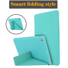 Case for iPad Mini 3 2 1 Case PU Leather Silicone Soft Back Cover with Trifold Stand Auto Sleep Smart Cover for iPad Mini2 Funda - emixco