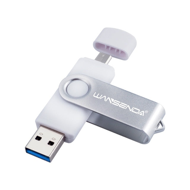New Usb 3.0 Wansenda OTG USB flash drive for SmartPhone/Tablet/PC 8GB 16GB 32GB 64GB 128GB 256GB Pendrive High speed pen drive - emixco
