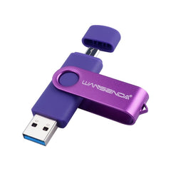 New Usb 3.0 Wansenda OTG USB flash drive for SmartPhone/Tablet/PC 8GB 16GB 32GB 64GB 128GB 256GB Pendrive High speed pen drive - emixco