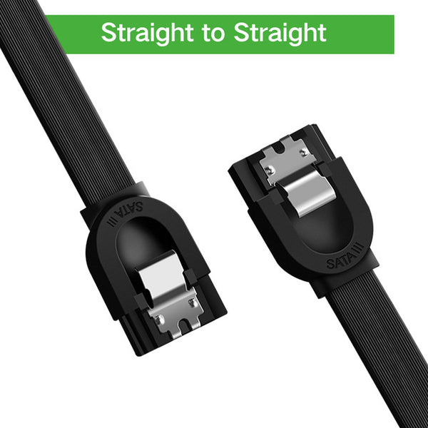 Ugreen SATA Cable 3.0 to Hard Disk Drive SSD HDD Sata 3 Straight Right-angle Cable for Asus MSI Gigabyte Motherboard Cable Sata - emixco