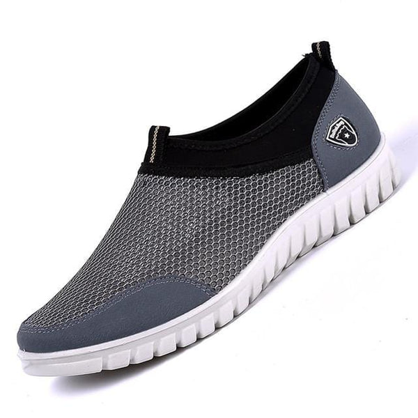 2019 New Men Casual Shoes Sneakers Summer Mesh Breathable Comfortable Men Shoes Loafers Footwears Slipon Walking Big Size 38-48 - emixco