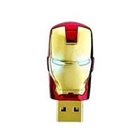 JASTER USB 2.0 Ironman USB Flash Drive 4GB 8GB 16GB 32GB 64GB USB 2.0 Flash Memory Stick Pendrive Metal Pen Drive Blue LED Light - emixco