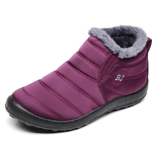 Men Boots Lightweight Winter Shoes For Men Snow Boots Waterproof Winter Footwear Plus Size 47 Slip On Unisex Ankle Winter Boots - emixco
