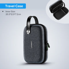 Ugreen Power Bank Case Hard Case Box for 2.5 Hard Drive Disk USB Cable External Storage Carrying SSD HDD Case - emixco