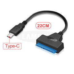 Sata USB Cable Sata To USB 3.0 Adapter Suport 2.5 Inches External SSD HDD Hard Drive 22 Pin Sata III Cable USB Sata 3.0 Adapter - emixco