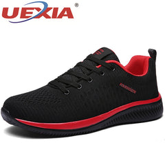 UEXIA Shoes for Men Summer Mesh Men Sneakers Lace Up Low Top Hollow Footwear Breathable Sale Sport Trainers Zapatillas Hombre - emixco