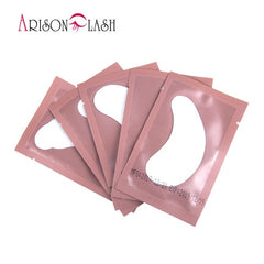 50/100 Pairs/Lot Patches for Eyelash Extension Under Eye Pads Paper Patches Pink Lint free Stickers for False Eyelashes - emixco