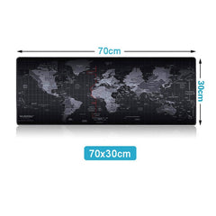 Extra Large Mouse Pad World Map Computer Gaming Mousepad Anti-slip Natural Rubber with Locking Edge Gamer Big Mouse Mat - emixco
