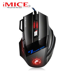 Gaming Mouse Computer Game Mouse Ergonomic Wired Gamer Mice 5500 DPI Silent Mouse Optical Backlight PC Mause 7 Button For Laptop - emixco