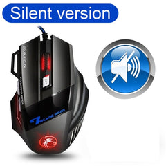 Gaming Mouse Computer Game Mouse Ergonomic Wired Gamer Mice 5500 DPI Silent Mouse Optical Backlight PC Mause 7 Button For Laptop - emixco
