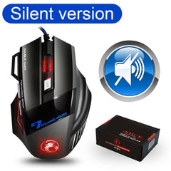 Gaming Mouse Computer Game Mouse Ergonomic Wired Gamer Mice 5500 DPI Silent Mouse Optical Backlight PC Mause 7 Button For Laptop - emixco