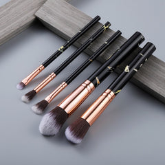 FLD 10 Pcs/ 8 Pcs professional makeup brush Set tools Powder Foundation Eyeshadow Lip Eyeliner Blush Marble Face Makeup Brushes - emixco