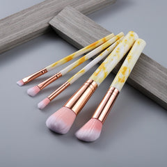 FLD 10 Pcs/ 8 Pcs professional makeup brush Set tools Powder Foundation Eyeshadow Lip Eyeliner Blush Marble Face Makeup Brushes - emixco