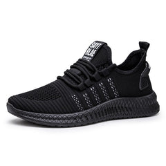 Fashion Sneakers Men Vulcanized Shoes Air Mesh Mens Trainers Lightweight Casual Shoes Men Black Footware Tenis Masculino - emixco