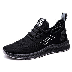 Fashion Sneakers Men Vulcanized Shoes Air Mesh Mens Trainers Lightweight Casual Shoes Men Black Footware Tenis Masculino - emixco