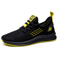 Fashion Sneakers Men Vulcanized Shoes Air Mesh Mens Trainers Lightweight Casual Shoes Men Black Footware Tenis Masculino - emixco