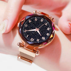 Luxury Women Watches Magnetic Starry Sky Female Clock Quartz Wristwatch Fashion Ladies Wrist Watch reloj mujer relogio feminino - emixco