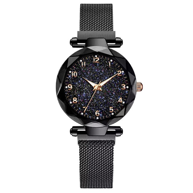Luxury Women Watches Magnetic Starry Sky Female Clock Quartz Wristwatch Fashion Ladies Wrist Watch reloj mujer relogio feminino - emixco