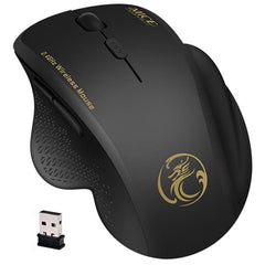 Wireless Mouse Computer Mouse Wireless 2.4 Ghz 1600 DPI Ergonomic Mouse Power Saving Mause Optical USB PC Mice for Laptop PC - emixco