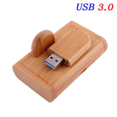 JASTER USB 3.0 High speed LOGO wooden+Box Personal LOGO customer pendrive 8GB 16GB 32GB 64GB usb Flash Drive pen drive U disk - emixco