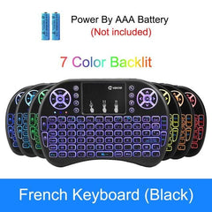 VONTAR i8 Wireless Keyboard Russian English Hebrew Version i8+ 2.4GHz  Air Mouse Touchpad Handheld for Android TV BOX  Mini PC - emixco