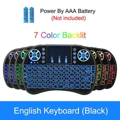 VONTAR i8 Wireless Keyboard Russian English Hebrew Version i8+ 2.4GHz  Air Mouse Touchpad Handheld for Android TV BOX  Mini PC - emixco