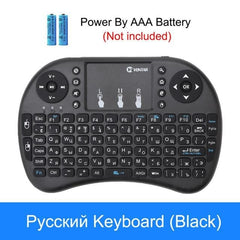 VONTAR i8 Wireless Keyboard Russian English Hebrew Version i8+ 2.4GHz  Air Mouse Touchpad Handheld for Android TV BOX  Mini PC - emixco