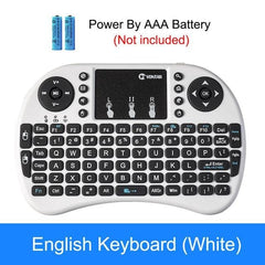 VONTAR i8 Wireless Keyboard Russian English Hebrew Version i8+ 2.4GHz  Air Mouse Touchpad Handheld for Android TV BOX  Mini PC - emixco