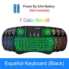 VONTAR i8 Wireless Keyboard Russian English Hebrew Version i8+ 2.4GHz  Air Mouse Touchpad Handheld for Android TV BOX  Mini PC - emixco